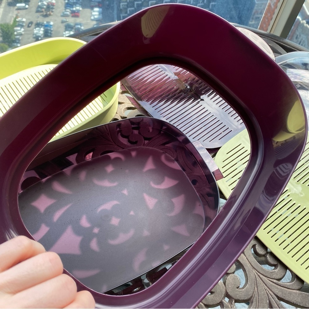 Tupperware - Oval Stack Cooker Microwave Meal Maker Set - Picture 12 of 16